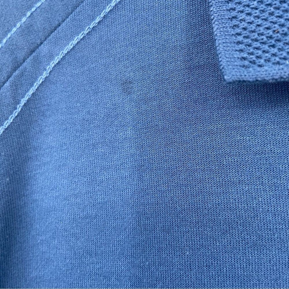 Tommy Bahama Golf 18 Mens XL Blue Short Sleeve Polo Shirt Raglan Contrast Stitch - Picture 4 of 8